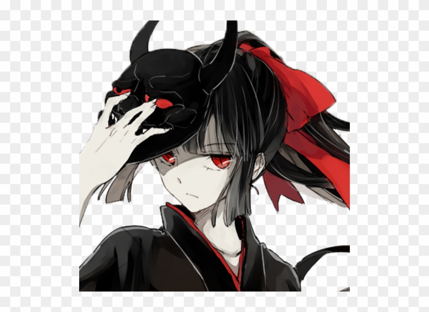 Photo - Anime Girl With Black Hair And Red Eyes #1211262
