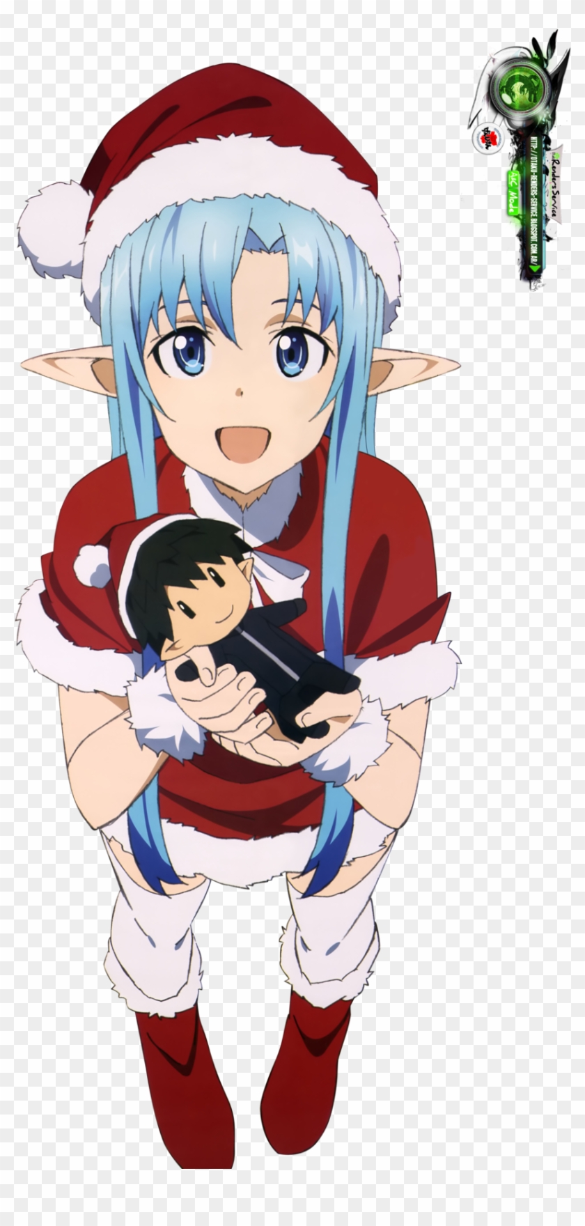 Asuna Clipart Kawaii - Asuna Christmas Png #1211348