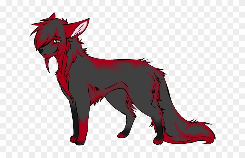 Black - Black And Red Wolf #1211380
