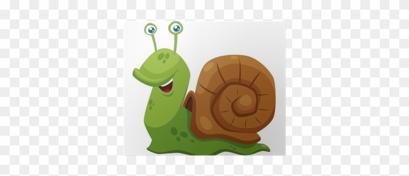 Poster Illustration Der Cartoon Snail Vector • Pixers® - E Devant 2 Consonnes #1211680