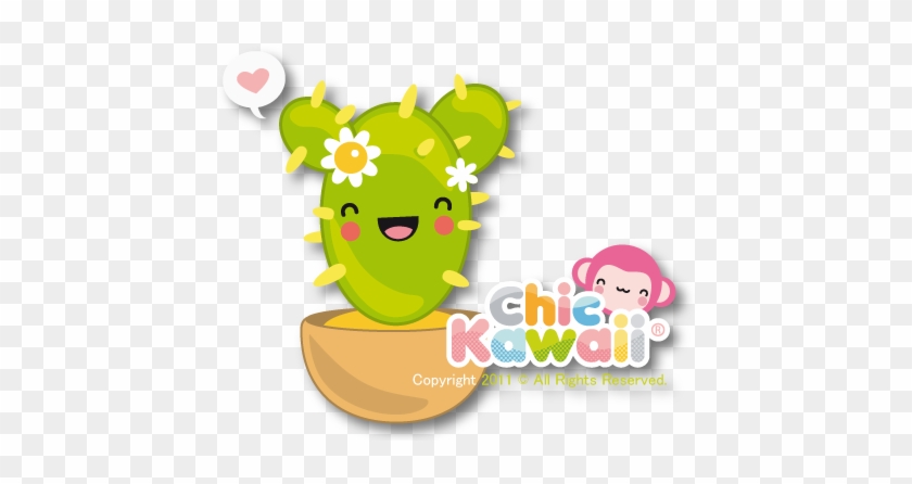 Chic Kawaii Cactus - Drawing #1211730
