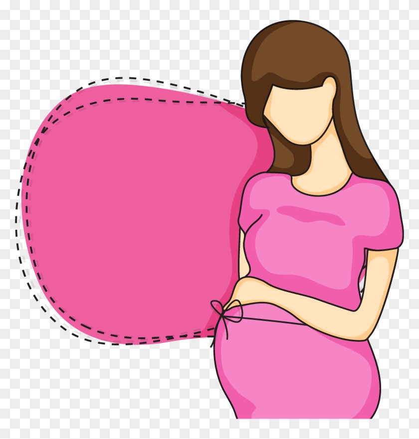 Pregnancy Woman Illustration - Pregnant Women Vector Png #1212033