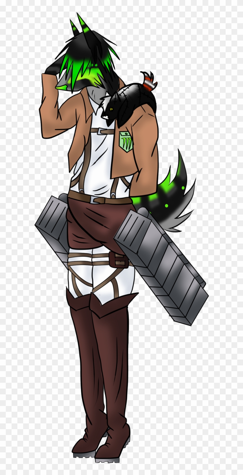 Aot Monster Commission Chatlands Pose By Underscoreme - Cartoon #1212376