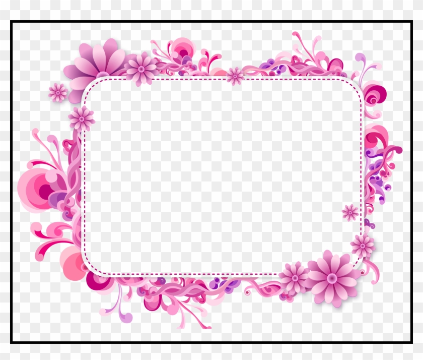 Butterfly Border Purple Butterfly Border Clipart Awesome - Frame Design Png #1212504