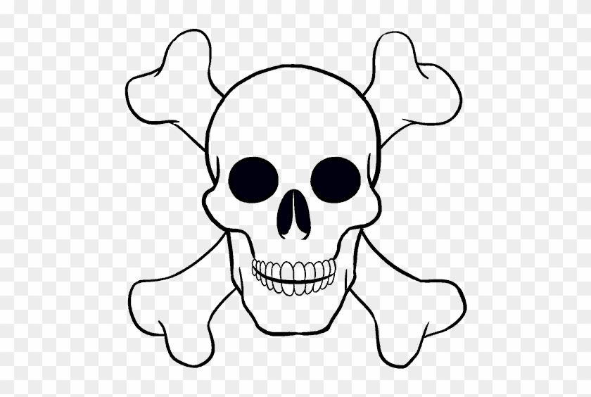 How To Draw A Skull - Draw A Skull Step By Step #1212932