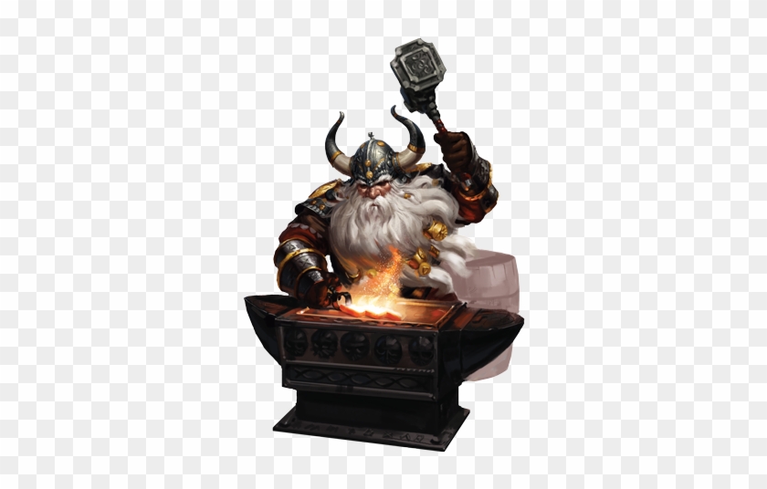 Pathfinder Pfrpg Dnd D&d D20 Fantasy - Dwarf Hammer And Anvil #1213508