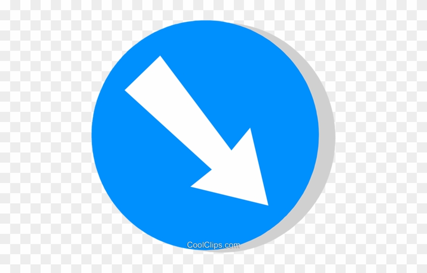 Eu Traffic Sign, Pass This Side Royalty Free Vector - Znak Droga Dla Pieszych #1213545