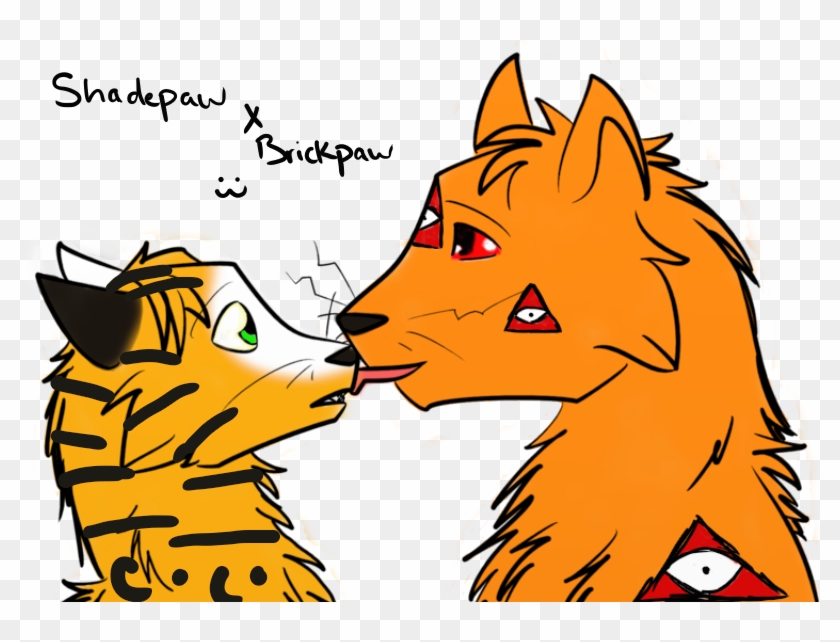 Brickpaw X Shadepaw By Pine Apple Pie - Cartoon #1213840