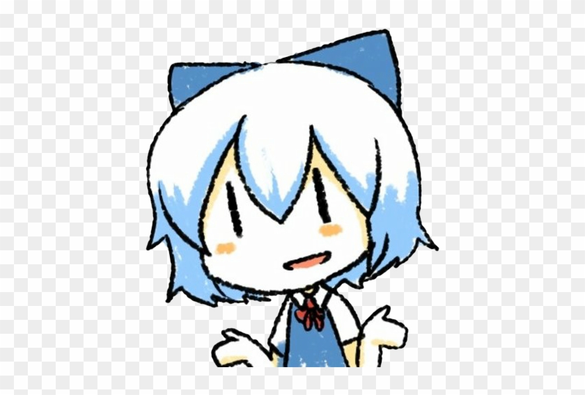 Cirno Shrug Discord Emoji - Shrug Emote Discord #1214705