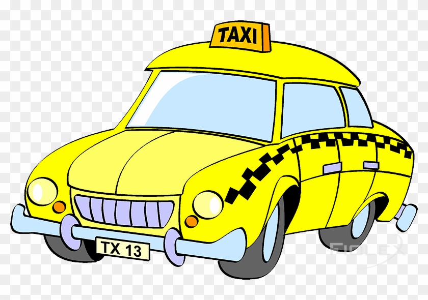 Conductor De Taxi Yellow Cab Clip Art - Taxi Clipart #1214810