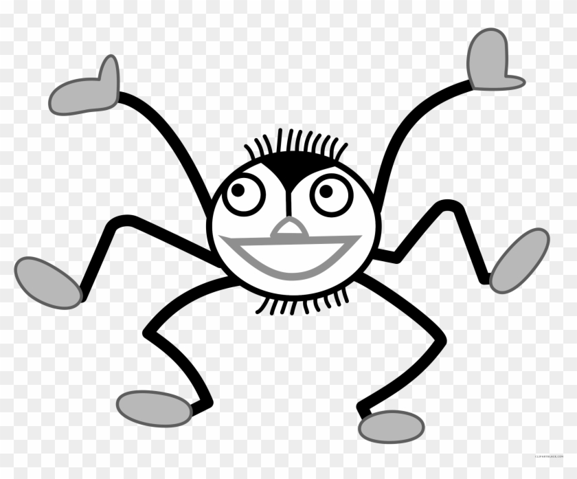 Spider Animal Free Black White Clipart Images Clipartblack - Clip Art #1214905