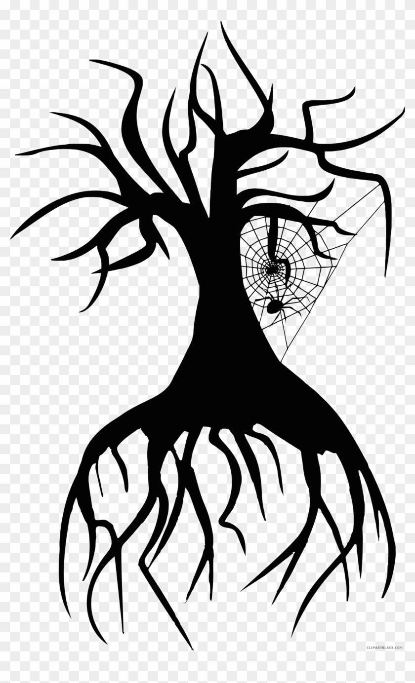 Black And White Spider Animal Free Black White Clipart - Halloween Spiderweb Clipart #1214927