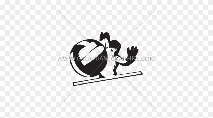 Volleyball Spiked - Volleyball Player #1215278