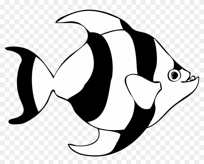 Clipart Fish Black And White - Clip Art #1216274