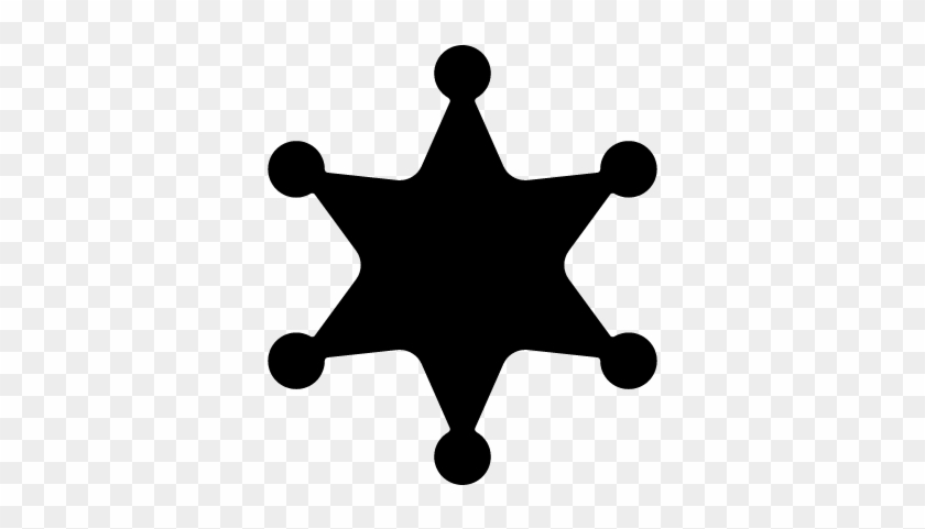Sheriff Star Vector - Sheriff Star Icon #1216401