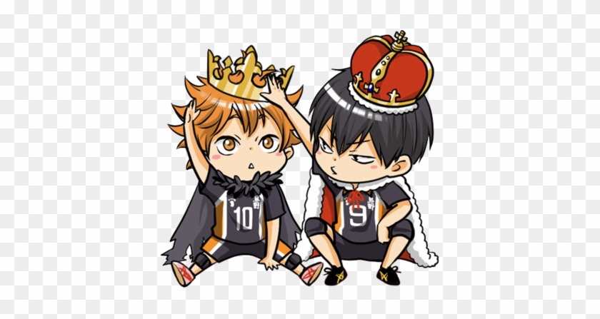 Haikyuu Clipart Chibi - Haikyuu Hinata And Kageyama Chibi #1216814