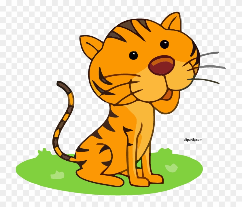New Tiger Sitting With Paws Tail Clipart - Leo El Capullo Tardio: Spanish Edition Of "leo The #1216854