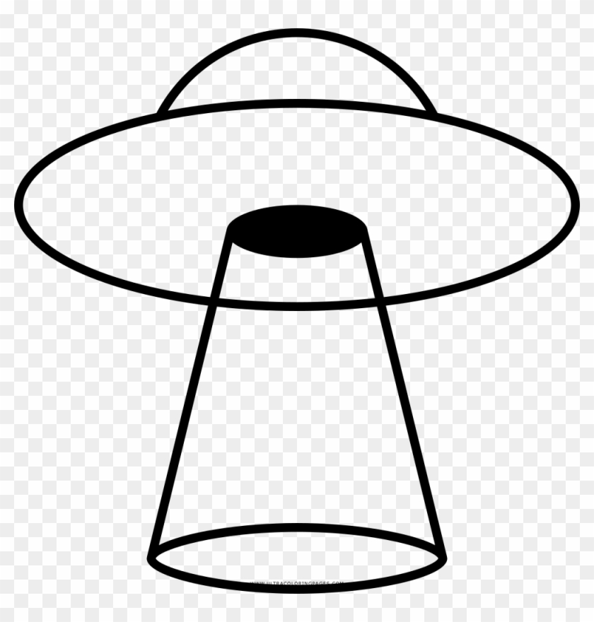 Flying Saucer Coloring Page - Ufo Outline #1217147
