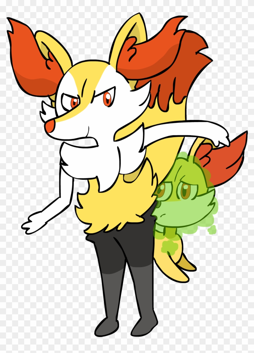 Braixen Punishes Fennekin By Asctoons Braixen Punishes - Pokémon #1217605