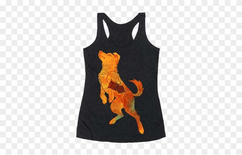 Astronaut Dog Zvezdochka Racerback Tank Top - Babadook Is A Gay Icon #1217785