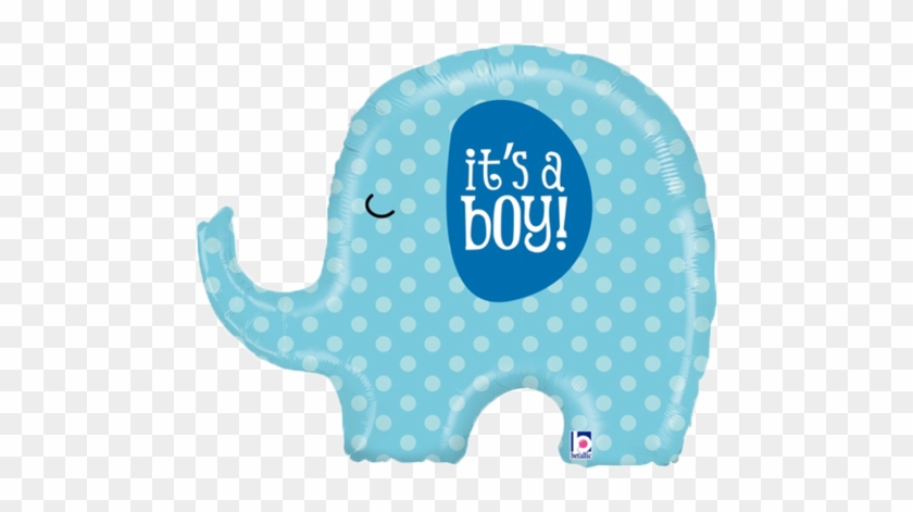 It's A Boy New Baby Balloon Balloons Decorations 32" - Pink Elephant Baby Shower #1218850