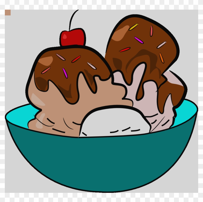 Ice Cream Sundae Clip Art #1218928