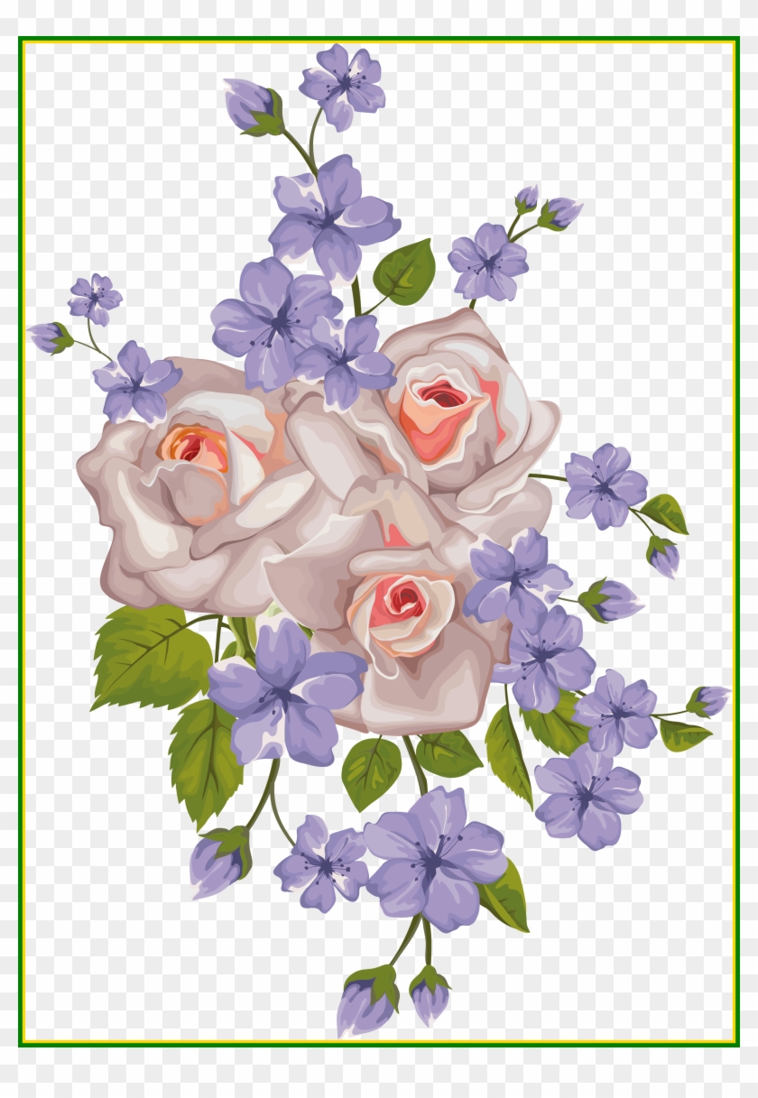 Red Rose Border Vintage Red Rose Border Png Astonishing - Amiley Cushion Cover Pillow Case , Happy Mother's Day #1218984