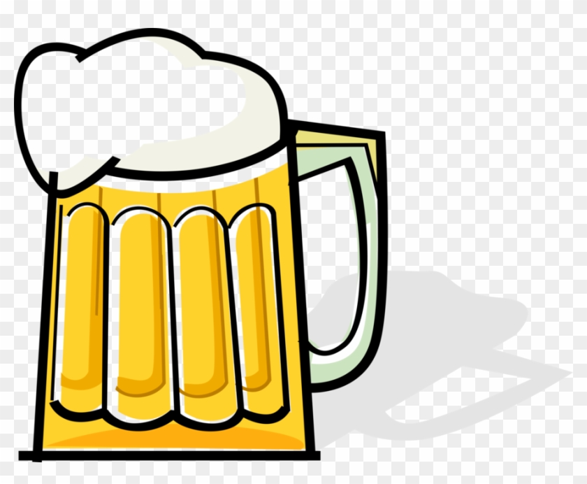 Vector Illustration Of Mug Of Beer Fermented Malt Barley - Caneca De Cerveja Em Png #1218992