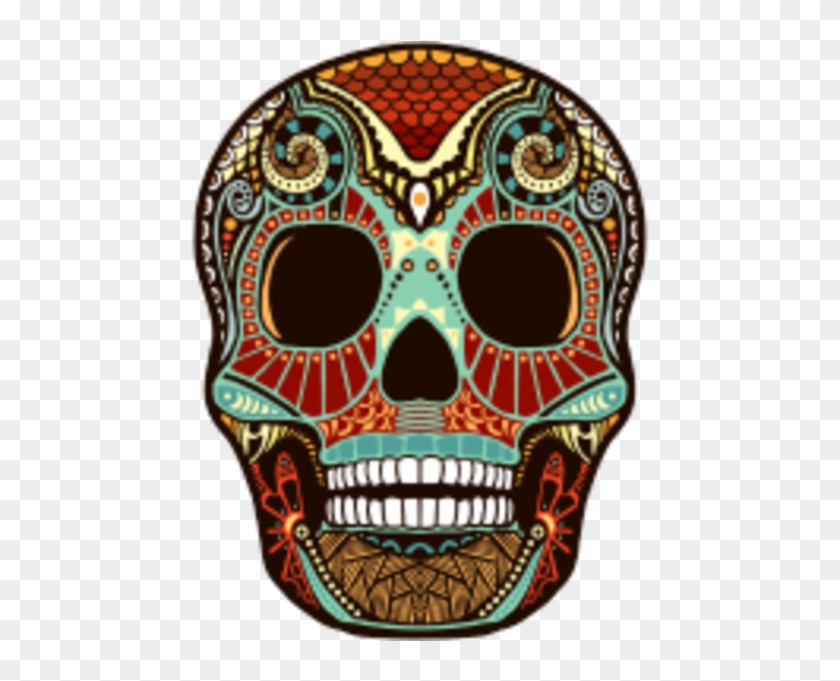 Aztec Skull Clipart - Day Of The Dead Skull Shapes #1219044