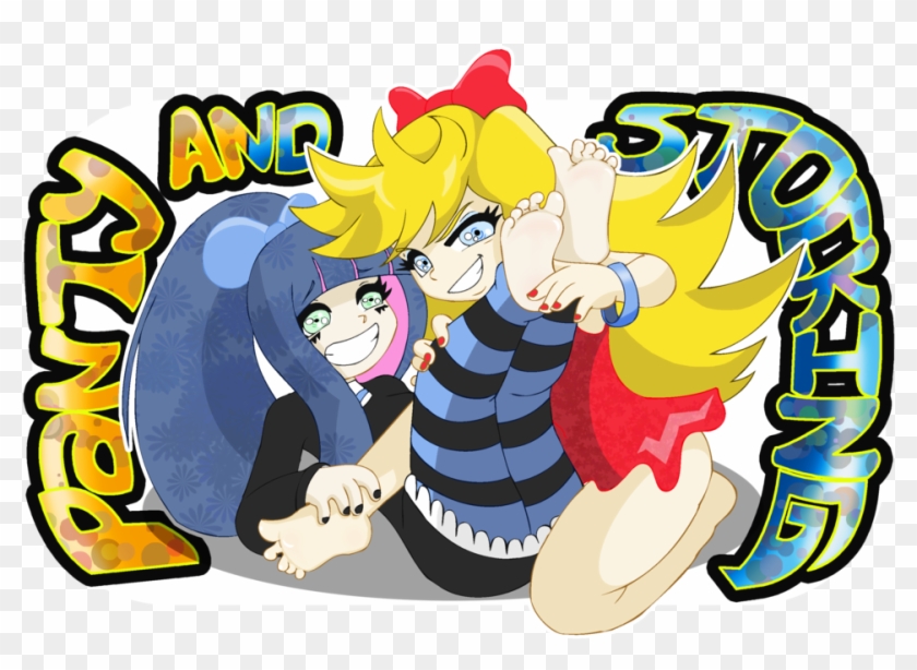 Panty And Stocking Foot Tickle Fight By Hofit-mil - Manga #1219356