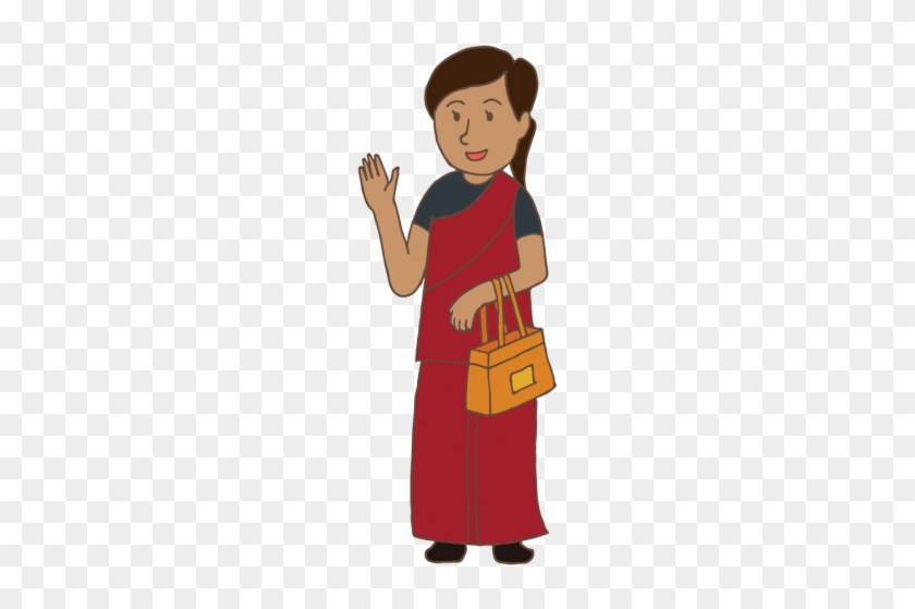 Indian Woman - Cartoon #1219387