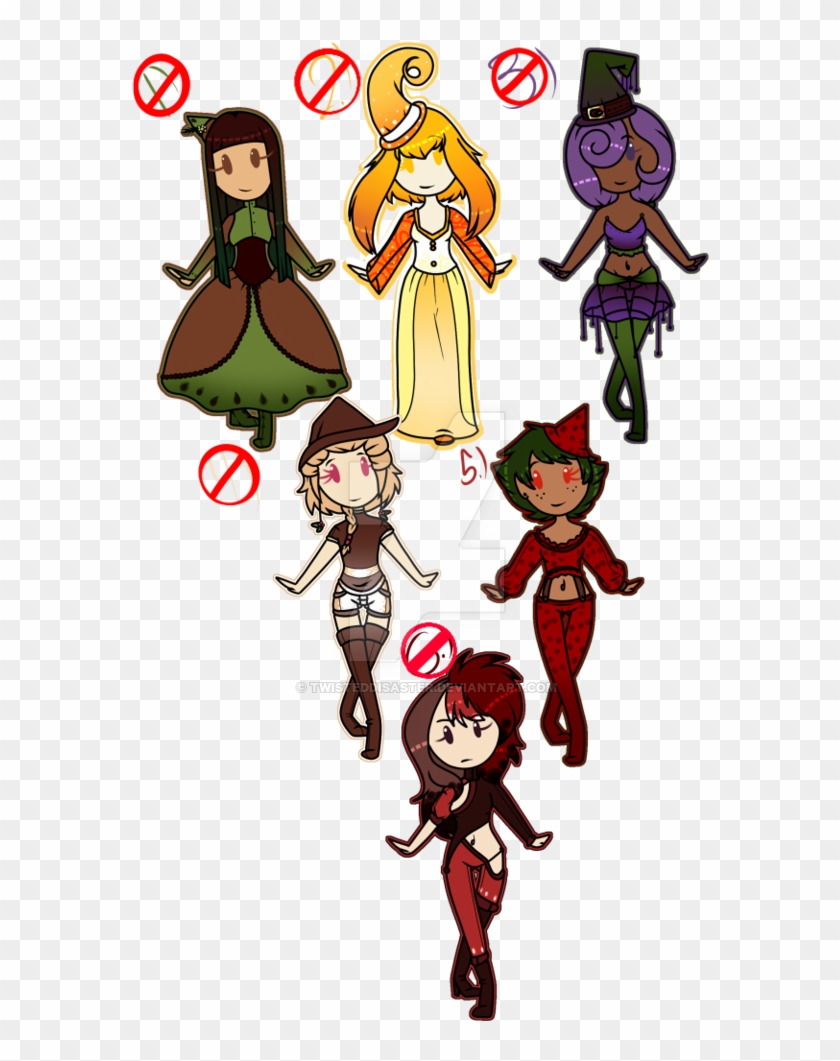 Fruit Witches - - - - Adoptables - - By Twisteddisaster - Cartoon #1219592