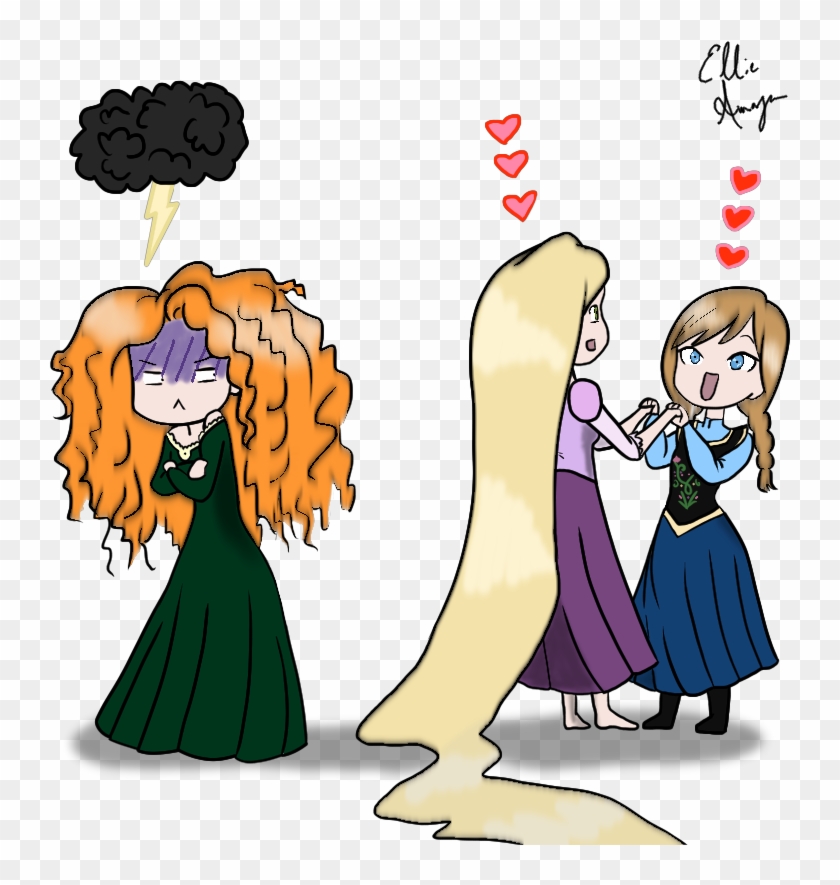 Rapunzel Just Got A New Friend And I Think Merida Is - Princess #1219889