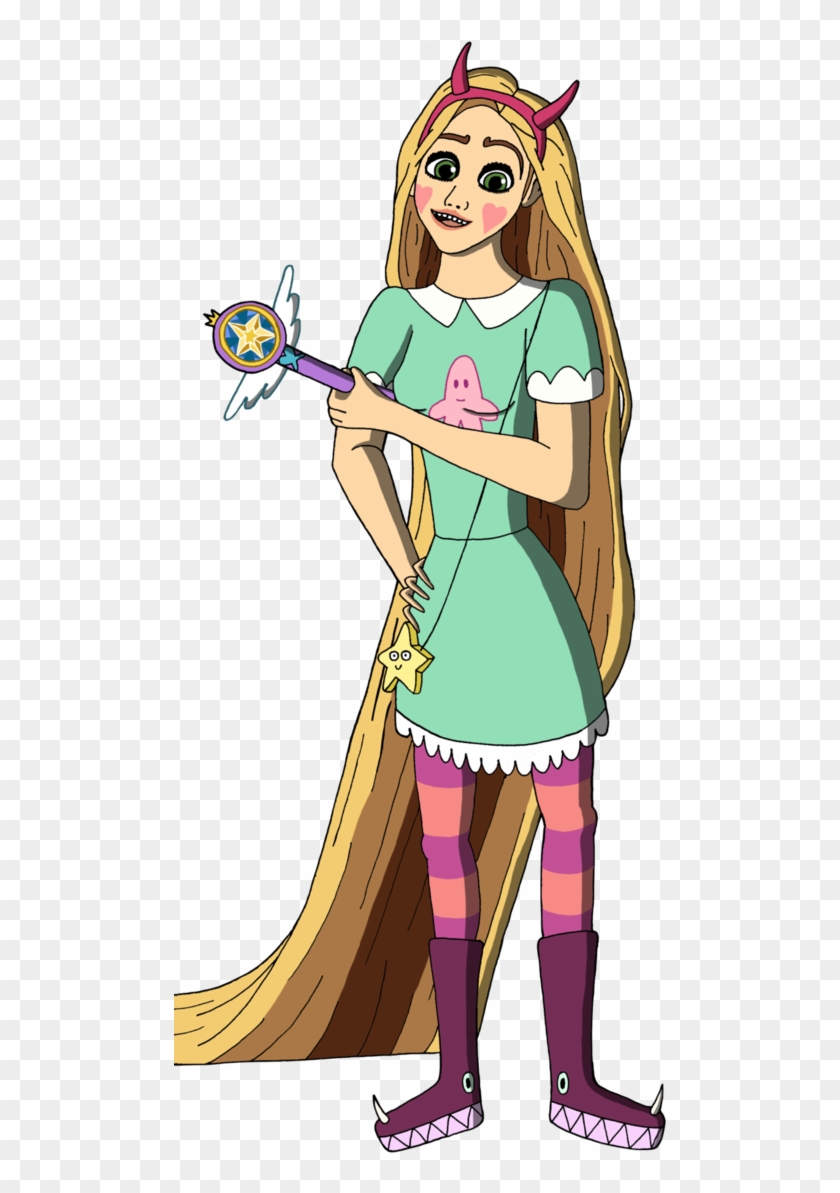 Rapunzel As Star Butterfly By Renthegodofhumor - Cartoon #1219894
