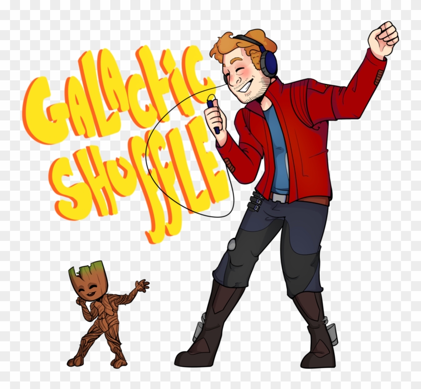 Groot Scootin By The-quinng - Cartoon #1220009