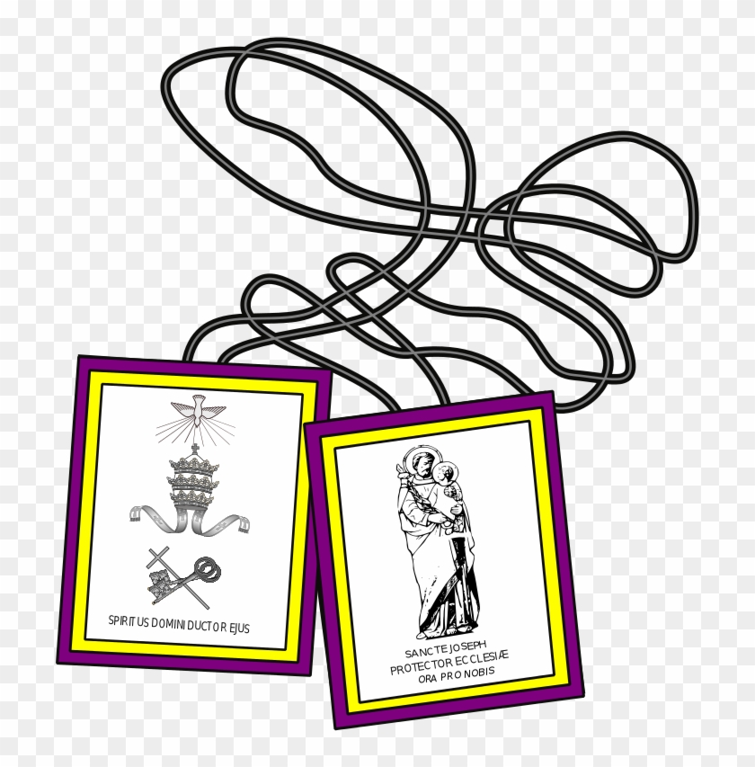 File - Scapulairesaint Joseph - Svg - Mary #1220148