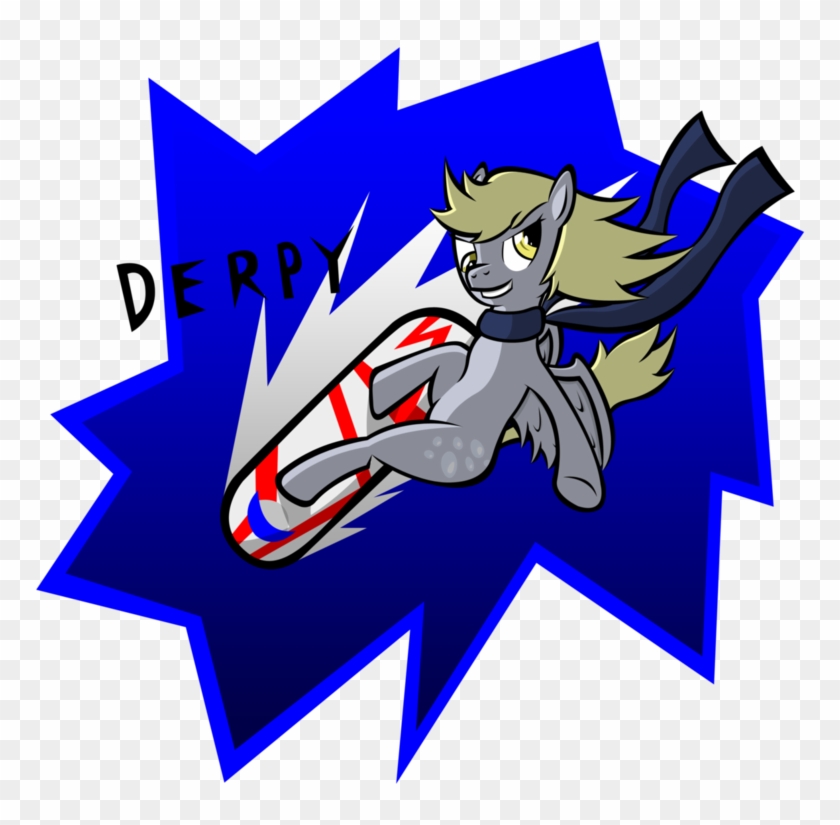 Derpy Snowboarding By Tomol6 - Cartoon #1220333