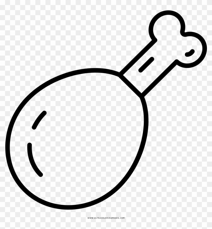 Drumstick Coloring Page - Ossi Di Pollo Da Colorare #1220638