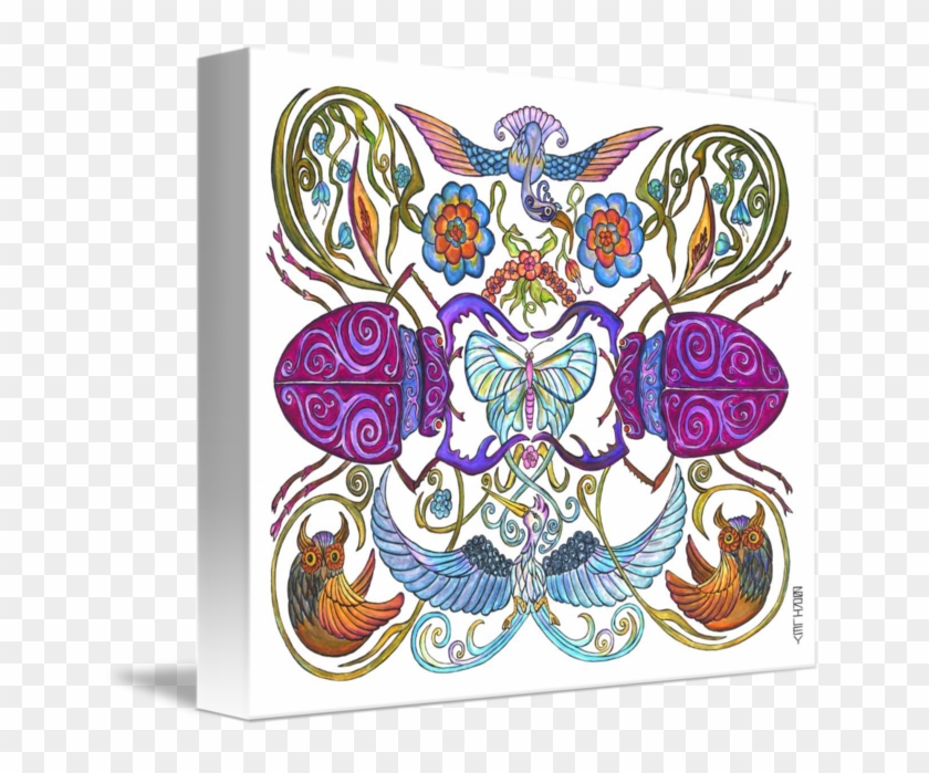 Share On Tumblr - Gallery-wrapped Canvas Art Print 13 X 11 Entitled Colorful #1221040