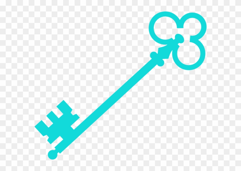 Aqua Key Clip Art At Clkercom Vector Online Royalty - Key Clip Art Black And White #1222000
