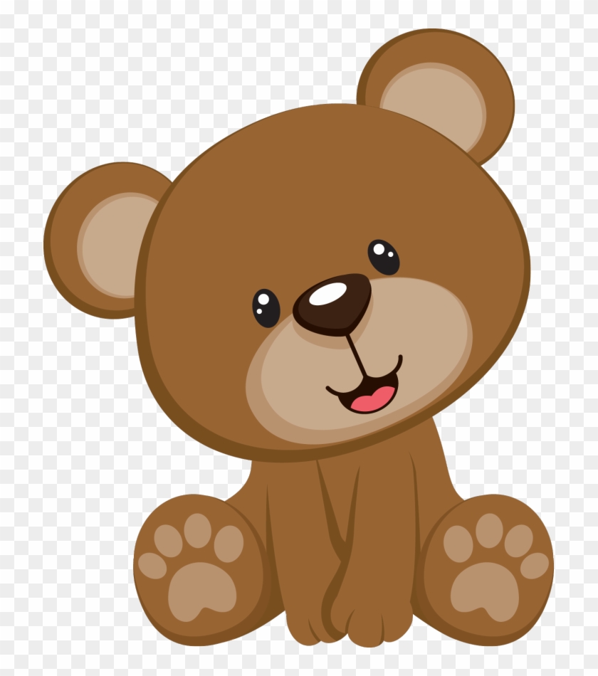 Related Ursinho Baby Clipart - Ursinha Marrom E Rosa #1222190