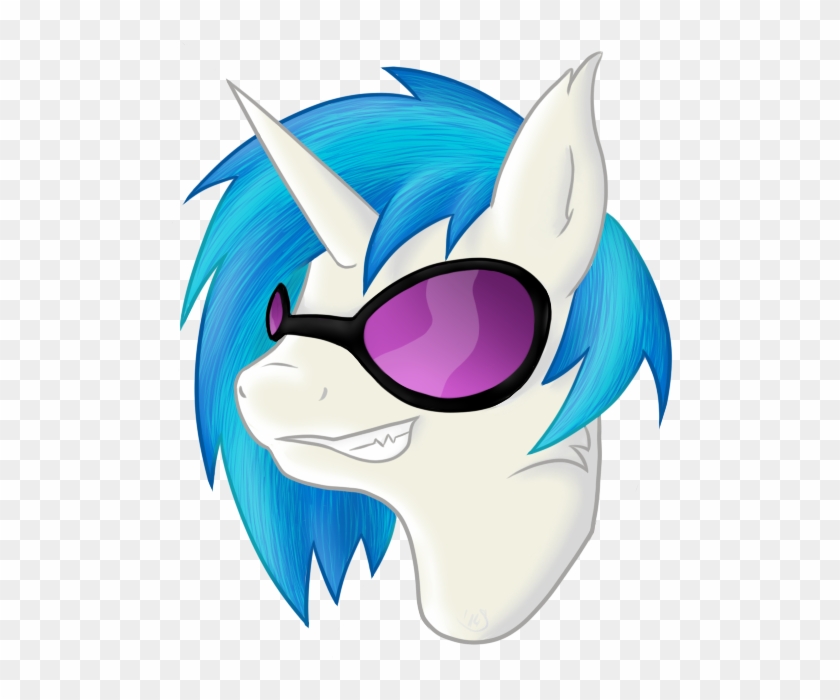 Pony Head Vinyl Scratch Dj Pon 3 By 84xnu6 ] - Cartoon #1222401
