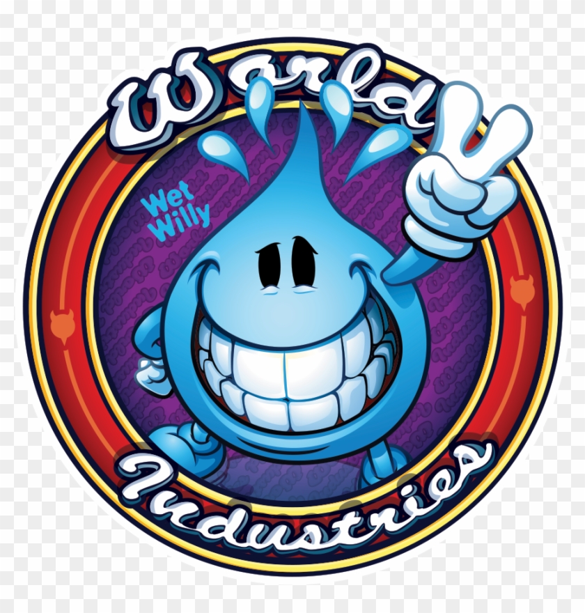 Round Wet Willy Sticker - World Industries Snow Disc 25 Inch #1222796