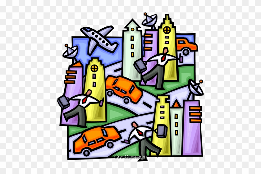 Rush Hour In The City Royalty Free Vector Clip Art - Planet Earth Our Only Home: What Causes Environmental #1222875