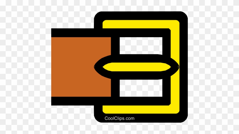 Belt Buckles Royalty Free Vector Clip Art Illustration - Belt Buckle Clip Art #1222935