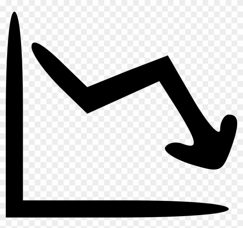 Graph Line Down Comments - Graph Arrow Down Png #1222960