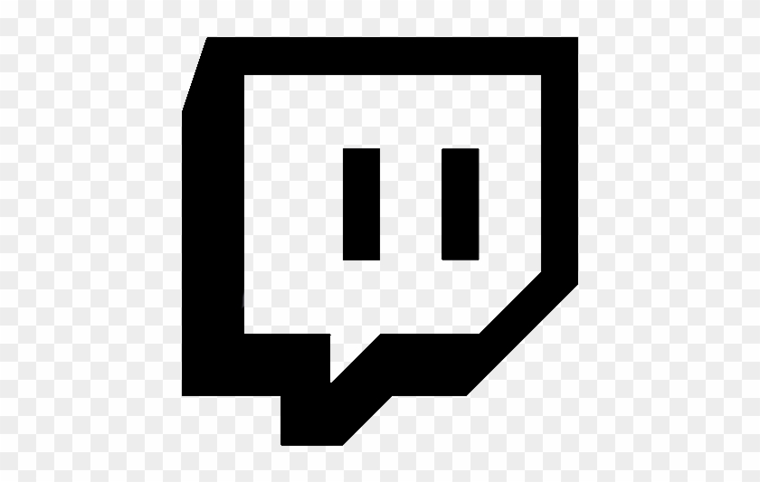 Black Twitch Logo Transparent #1223390