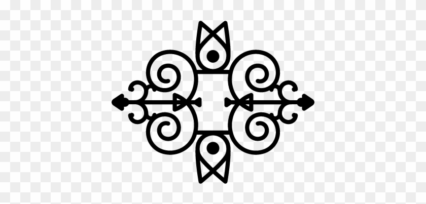 Floral Design Variant With Vines And Lines Vector - Design #1223805