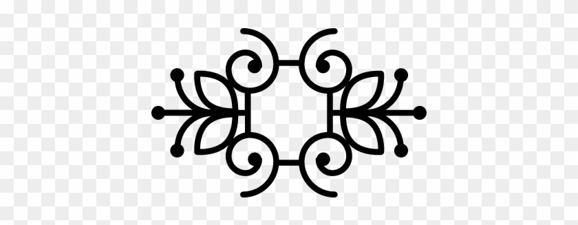 Floral Design With Butterflies And Vines Mirror Effect - Mirror Effect Drawing Dizaing #1223831