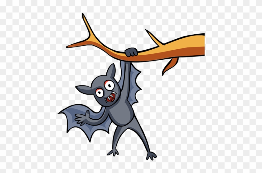 Bat Clipart Tree - Cartoon #1223929